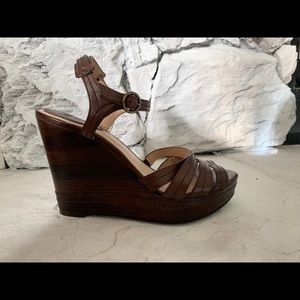 Frye Corinna Stitch Wedge Platform Sandal
